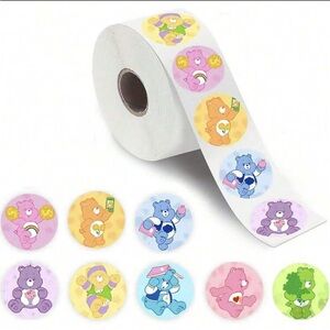 NEW Care Bears Stickers Roll